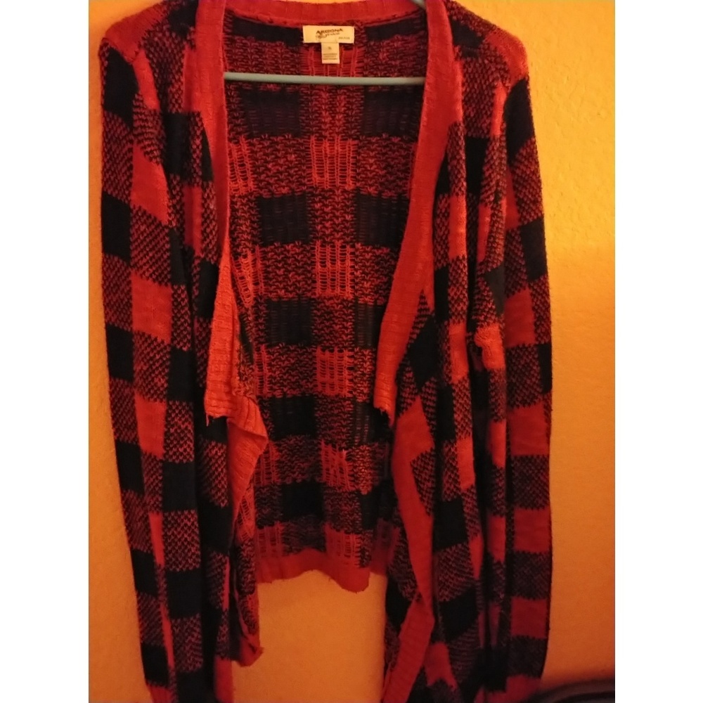 Plaid cardigan